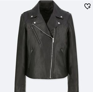 Women synthetic leather riders jacket
